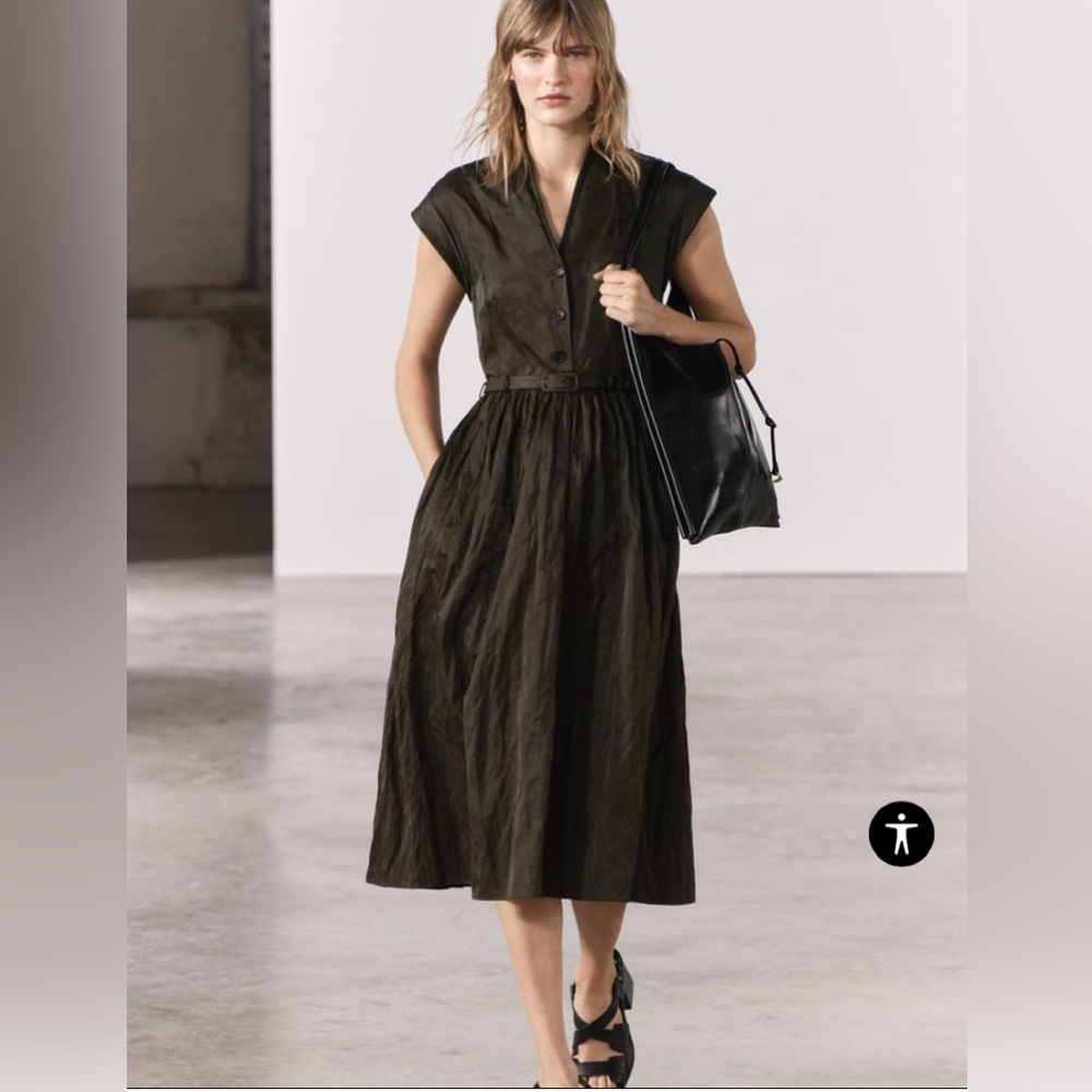 Zara Black Midi Dress